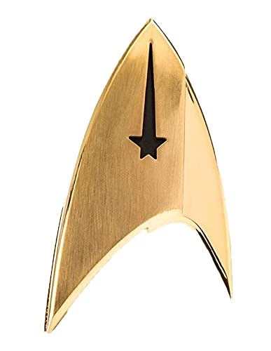 Star Trek Discovery Command Badge Gold 1 Star Trek Discovery Command Badge Gold