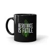 Star Trek: The Next Generation Resistance Is Futile Black Mug (15oz) -Department store living hall 31BBJJJfV3L