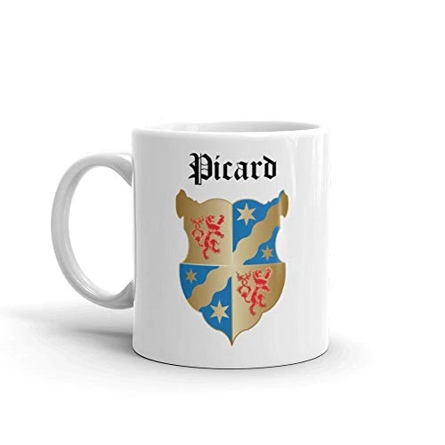 Star Trek: Picard Coat Of Arms 11 Oz White Mug 4 Star Trek: Picard Coat Of Arms 11 Oz White Mug - Image 4