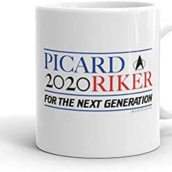 Star Trek: The Next Generation Picard Riker 2020 White Mug - 11 Oz -Department store living hall 31J9dPACuzL. AC