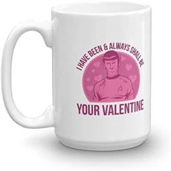 Star Trek: The Original Series Spock Valentine White Mug - White - 11 Oz -Department store living hall 31JkYeGUZGL. AC