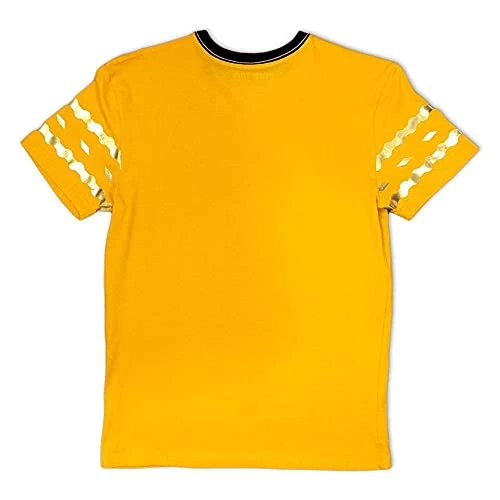 Star Trek: The Original Command Uniform Cosplay Gold Metallic T-Shirt 2 Star Trek: The Original Command Uniform Cosplay Gold Metallic T-Shirt - Image 2