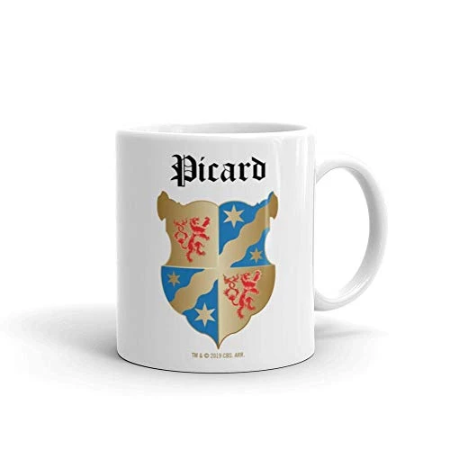 Star Trek: Picard Coat Of Arms 11 Oz White Mug 1 Star Trek: Picard Coat Of Arms 11 Oz White Mug
