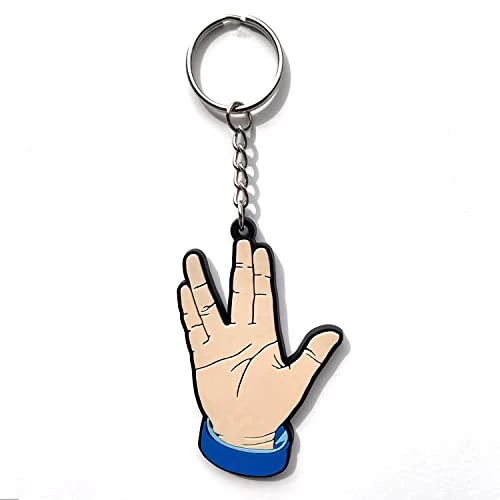 Star Trek LLAP Vulcan Salute (Live Long And Prosper) Keychain 1 Star Trek LLAP Vulcan Salute (Live Long And Prosper) Keychain