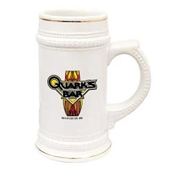 Star Trek: Deep Space Nine Quark's Bar Vintage Logo 20 Oz Ceramic Beer Stein