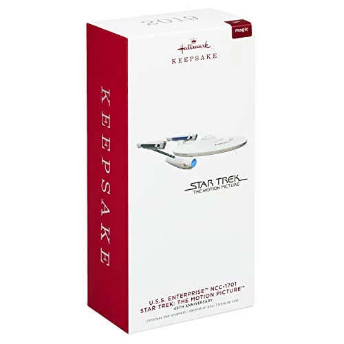 Hallmark Keepsake Christmas Ornament 2019 Year Dated Star Trek: The Motion Picture U.S.S. Enterprise NCC-1701 40th Anniversary With Light, 2 Hallmark Keepsake Christmas Ornament 2019 Year Dated Star Trek: The Motion Picture U.S.S. Enterprise NCC-1701 40th Anniversary With Light, - Image 2