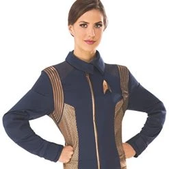 Rubie's Women's Deluxe Star Trek Discovery Operations Jacket, Metallic, Large