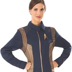 Rubie's Women's Deluxe Star Trek Discovery Operations Jacket, Metallic, Large -Department store living hall 41ZIjeaGZqL. AC