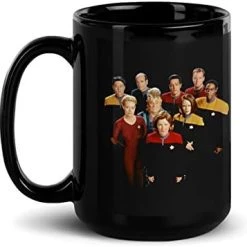 Star Trek: Voyager 25 Gold Crew 2 Black Mug - 11 Oz -Department store living hall 41h8Gj69xtL. AC