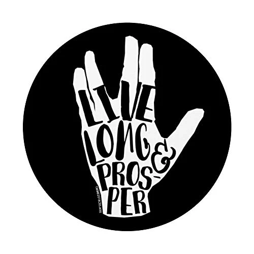 Star Trek Salute Sketch PopSockets Stand For Smartphones And Tablets PopSockets PopGrip: Swappable Grip For Phones & Tablets 2 Star Trek Salute Sketch PopSockets Stand For Smartphones And Tablets PopSockets PopGrip: Swappable Grip For Phones & Tablets - Image 2