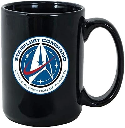 Star Trek: Discovery Starfleet Command Black Mug - 11 Oz 2 Star Trek: Discovery Starfleet Command Black Mug - 11 Oz - Image 2