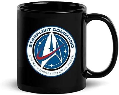 Star Trek: Discovery Starfleet Command Black Mug - 11 Oz 3 Star Trek: Discovery Starfleet Command Black Mug - 11 Oz - Image 3