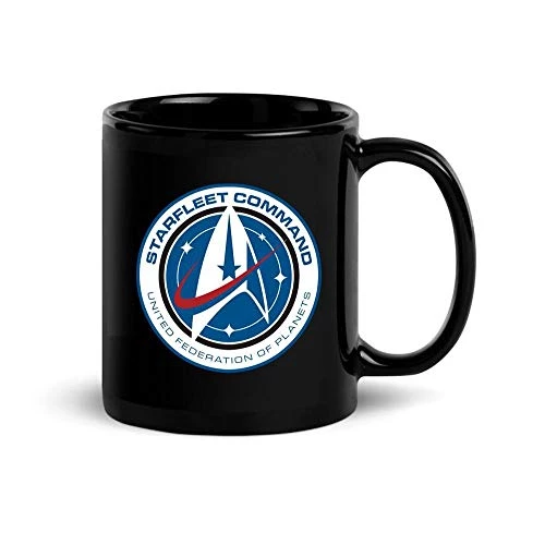 Star Trek: Discovery Starfleet Command Black Mug - 11 Oz 1 Star Trek: Discovery Starfleet Command Black Mug - 11 Oz