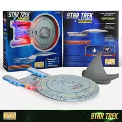 Star Trek U.S.S. Enterprise 1701-D – Enterprise Replica Bluetooth Speaker, Engine Noise Sleep Machine, Night Light, Sound Effects – Memorabilia, Gifts, Gadgets, Collectibles For Star Trek Fans