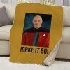 Star Trek: The Next Generation Make It So Portrait Sherpa Blanket (37" X 57") 8 Star Trek: The Next Generation Make It So Portrait Sherpa Blanket (37" X 57") -Department store living hall 51QPg58H9fL