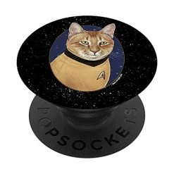 Star Trek Cat-Tain Kirk PopSockets PopGrip: Swappable Grip For Phones & Tablets