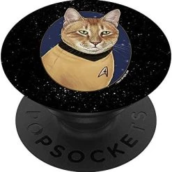 Star Trek Cat-Tain Kirk PopSockets PopGrip: Swappable Grip For Phones & Tablets -Department store living hall 51gxTCRrTuL. AC