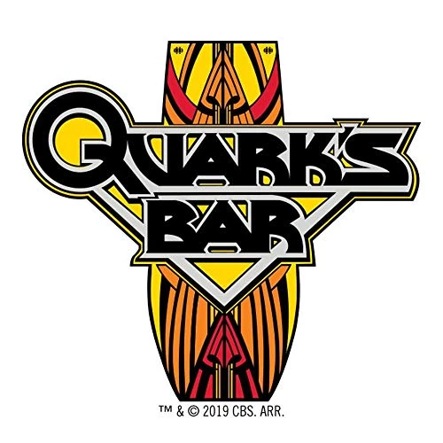 Star Trek: Deep Space Nine Quark's Bar Vintage Logo Pint Glass 1 Star Trek: Deep Space Nine Quark's Bar Vintage Logo Pint Glass