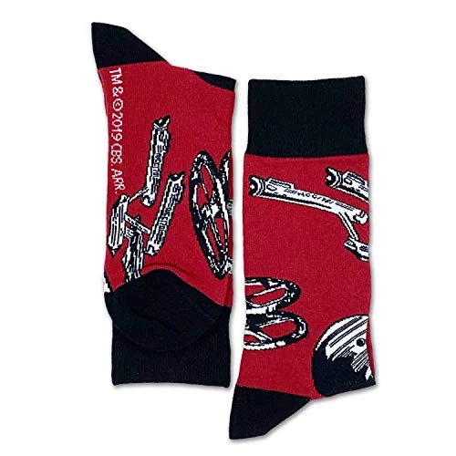 Star Trek: The Original Series Ships Officially Licensed Unisex Crew Socks - One Size Fits Most 2 Star Trek: The Original Series Ships Officially Licensed Unisex Crew Socks - One Size Fits Most - Image 2