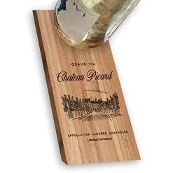 Star Trek: Picard Chateau Picard Vineyard Logo Wooden Wine Bottle Holder