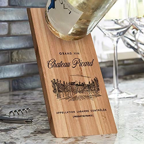 Star Trek: Picard Chateau Picard Vineyard Logo Wooden Wine Bottle Holder 2 Star Trek: Picard Chateau Picard Vineyard Logo Wooden Wine Bottle Holder - Image 2