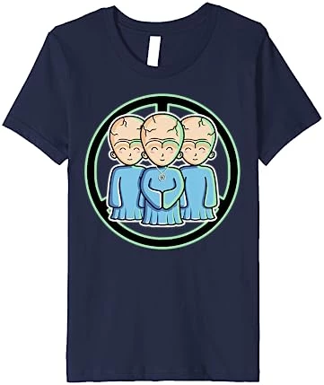 Star Trek Talosians Cartoon Trio Fan Art Premium T-Shirt 6 Star Trek Talosians Cartoon Trio Fan Art Premium T-Shirt - Image 6