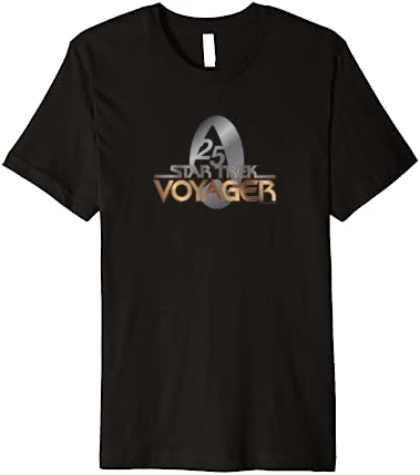 Star Trek: Voyager Property Of U.S.S. Voyager Gold 25 Logo Premium T-Shirt 8 Star Trek: Voyager Property Of U.S.S. Voyager Gold 25 Logo Premium T-Shirt - Image 8