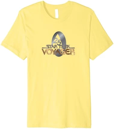 Star Trek: Voyager Property Of U.S.S. Voyager Gold 25 Logo Premium T-Shirt 6 Star Trek: Voyager Property Of U.S.S. Voyager Gold 25 Logo Premium T-Shirt - Image 6