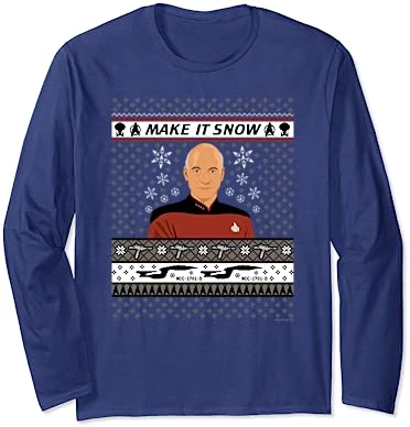 Star Trek: The Next Generation Make It Snow Long Sleeve T-Shirt 6 Star Trek: The Next Generation Make It Snow Long Sleeve T-Shirt - Image 6