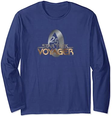 Star Trek: Voyager Property Of U.S.S. Voyager Gold 25 Logo Long Sleeve T-Shirt 5 Star Trek: Voyager Property Of U.S.S. Voyager Gold 25 Logo Long Sleeve T-Shirt - Image 5