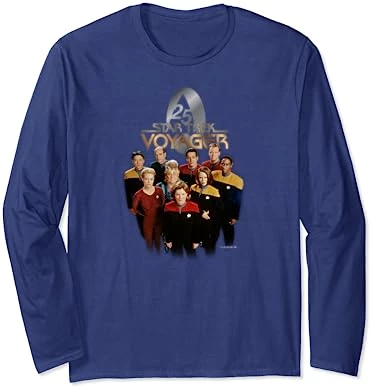 Star Trek: Voyager Property Of U.S.S. Voyager 25 Gold 2 Long Sleeve T-Shirt 6 Star Trek: Voyager Property Of U.S.S. Voyager 25 Gold 2 Long Sleeve T-Shirt - Image 6