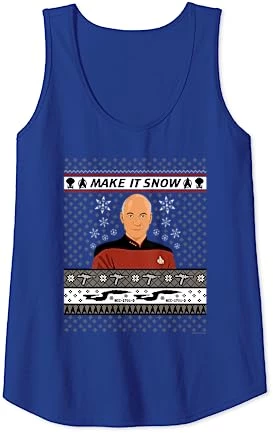 Star Trek: The Next Generation Make It Snow Tank Top 8 Star Trek: The Next Generation Make It Snow Tank Top - Image 8
