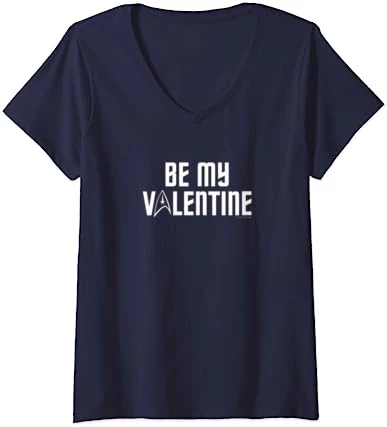 Womens Star Trek: The Original Series Be My Valentine V-Neck T-Shirt 3 Womens Star Trek: The Original Series Be My Valentine V-Neck T-Shirt - Image 3