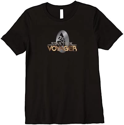Star Trek: Voyager Property Of U.S.S. Voyager Gold 25 Logo Premium T-Shirt 7 Star Trek: Voyager Property Of U.S.S. Voyager Gold 25 Logo Premium T-Shirt - Image 7