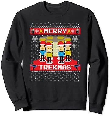 Star Trek: The Original Series Merry Trekmas Sweatshirt 5 Star Trek: The Original Series Merry Trekmas Sweatshirt - Image 5