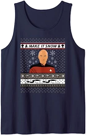 Star Trek: The Next Generation Make It Snow Tank Top 3 Star Trek: The Next Generation Make It Snow Tank Top - Image 3