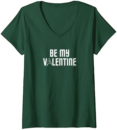 Womens Star Trek: The Original Series Be My Valentine V-Neck T-Shirt 2 Womens Star Trek: The Original Series Be My Valentine V-Neck T-Shirt - Image 2