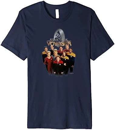 Star Trek: Voyager Property Of U.S.S. Voyager 25 Gold 2 Premium T-Shirt 3 Star Trek: Voyager Property Of U.S.S. Voyager 25 Gold 2 Premium T-Shirt - Image 3