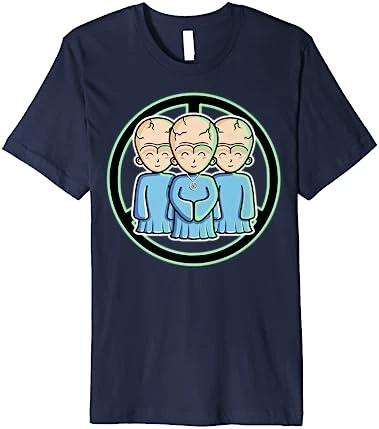 Star Trek Talosians Cartoon Trio Fan Art Premium T-Shirt 4 Star Trek Talosians Cartoon Trio Fan Art Premium T-Shirt - Image 4