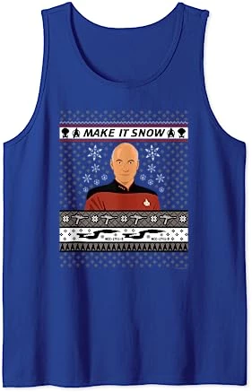 Star Trek: The Next Generation Make It Snow Tank Top 4 Star Trek: The Next Generation Make It Snow Tank Top - Image 4