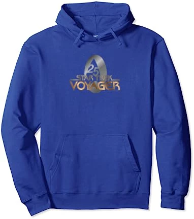 Star Trek: Voyager Property Of U.S.S. Voyager Gold 25 Logo Pullover Hoodie 2 Star Trek: Voyager Property Of U.S.S. Voyager Gold 25 Logo Pullover Hoodie - Image 2