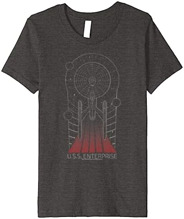 Star Trek U.S.S. Enterprise Line Art Premium T-Shirt 12 Star Trek U.S.S. Enterprise Line Art Premium T-Shirt - Image 12