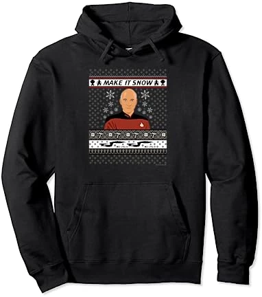 Star Trek: The Next Generation Make It Snow Pullover Hoodie 4 Star Trek: The Next Generation Make It Snow Pullover Hoodie - Image 4