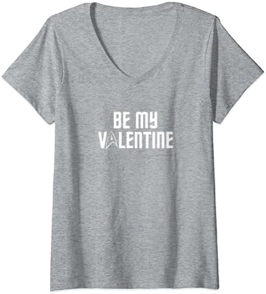 Womens Star Trek: The Original Series Be My Valentine V-Neck T-Shirt 4 Womens Star Trek: The Original Series Be My Valentine V-Neck T-Shirt - Image 4