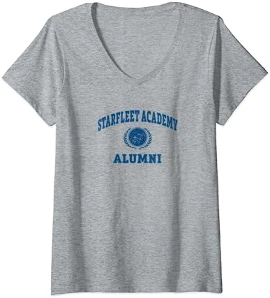 Womens Star Trek Starfleet Academy Alumni V-Neck T-Shirt 2 Womens Star Trek Starfleet Academy Alumni V-Neck T-Shirt - Image 2