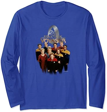 Star Trek: Voyager Property Of U.S.S. Voyager 25 Gold 2 Long Sleeve T-Shirt 4 Star Trek: Voyager Property Of U.S.S. Voyager 25 Gold 2 Long Sleeve T-Shirt - Image 4