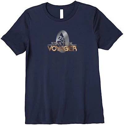 Star Trek: Voyager Property Of U.S.S. Voyager Gold 25 Logo Premium T-Shirt 5 Star Trek: Voyager Property Of U.S.S. Voyager Gold 25 Logo Premium T-Shirt - Image 5